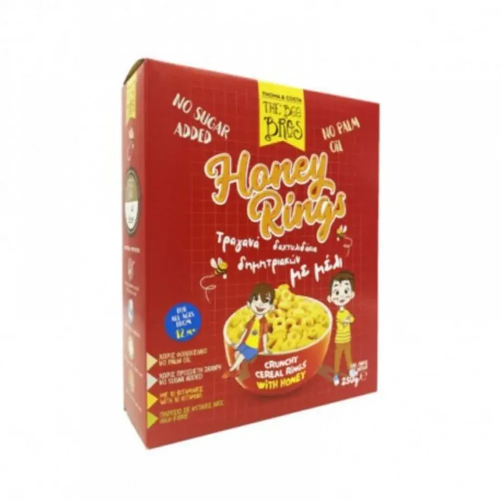 Honey Rings Bee Bros Χωρίς Ζάχαρη 250 gr